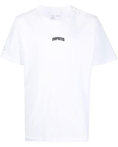 Helmut Lang T-Shirt mit grafischem Print - Weiß