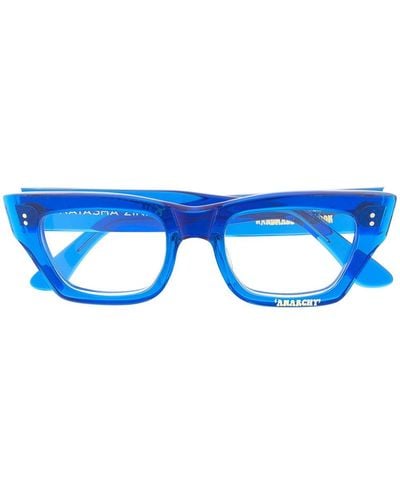 Natasha Zinko This Is Revolution Square-frame Sunglasses - Blue
