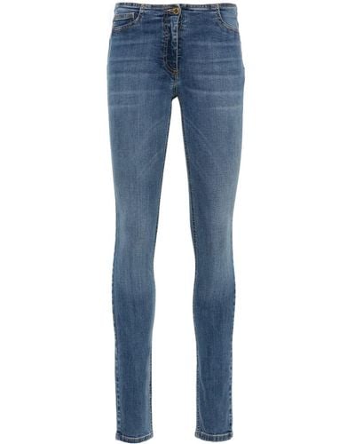 Elisabetta Franchi Low-rise Skinny Jeans - Blue