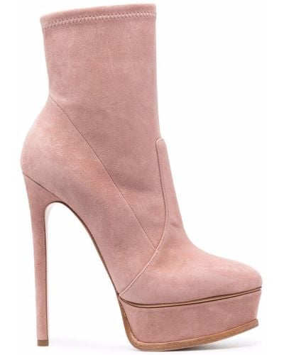 Casadei Stiletto-heel Platform Ankle Boots - Pink