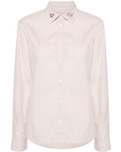 Zadig & Voltaire Cool Cat Striped Cotton Shirt - Pink