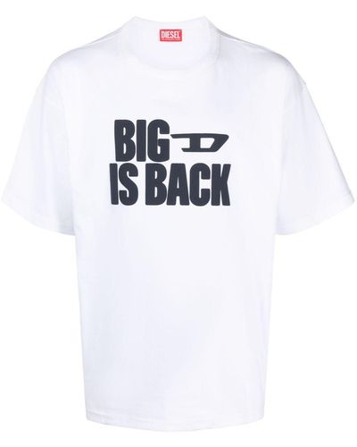 DIESEL T-boxt-back Cotton T-shirt - White