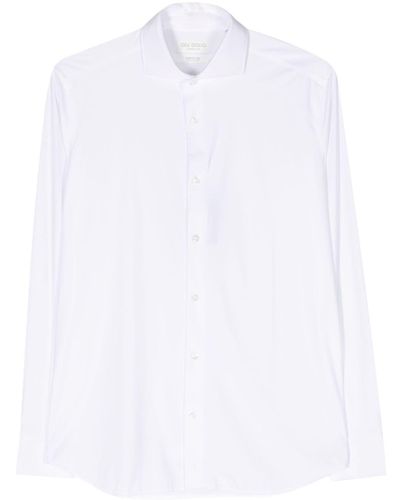 Dell'Oglio Hemd mit klassischem Kragen - Weiß
