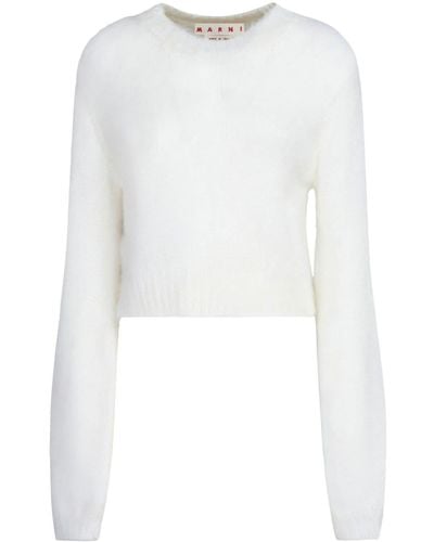 Marni Pullover mit rundem Ausschnitt - Weiß