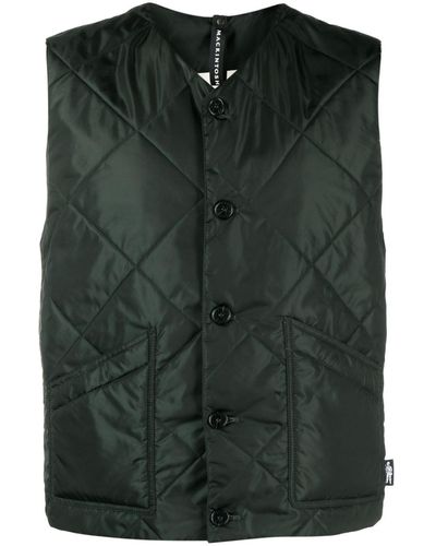 Mackintosh New Hig Quilted Gilet - Green