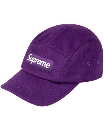 Supreme Wool Camp Cap - Purple