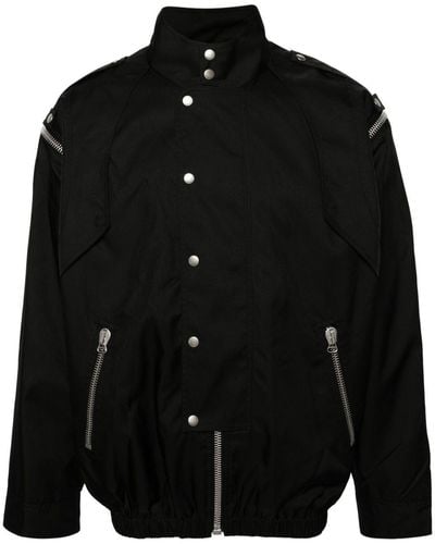 Gucci Wandelbare Jacke mit Logo-Print - Schwarz