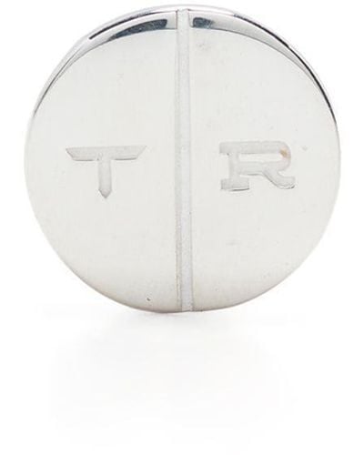 True Rocks Round Pill Stud Earring - Metallic