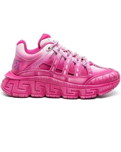 Versace Trigreca Leren Sneakers - Roze