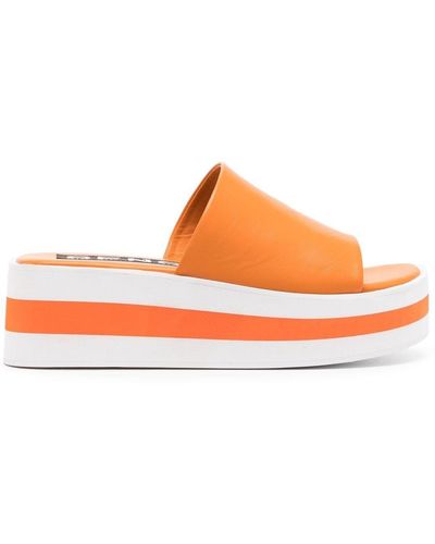 Senso Morgan Sandalen Met Plateauzool - Oranje