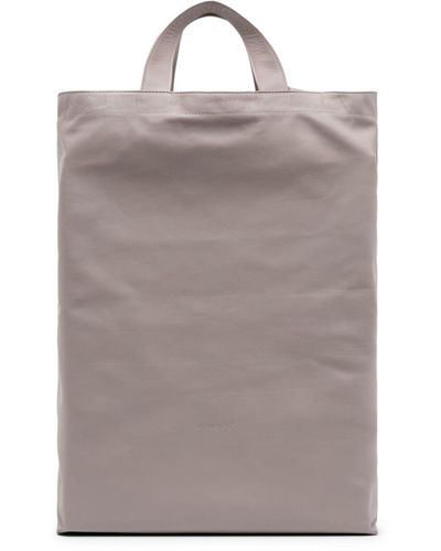 Marsèll Sporta Leather Tote Bag - Grey