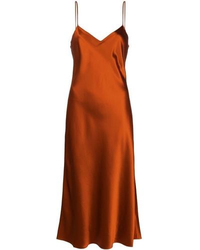 Polo Ralph Lauren Mulberry Silk Dress - Orange