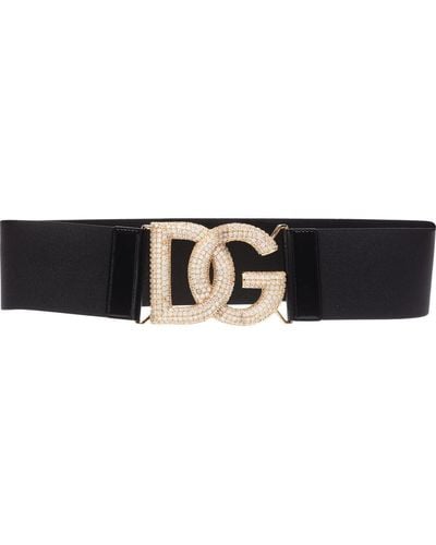 Dolce & Gabbana ロゴバックル ベルト - ブラック