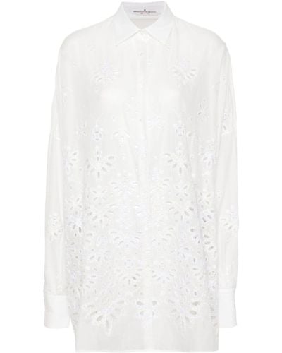 Ermanno Scervino Broderie Anglaise Blouse - Wit
