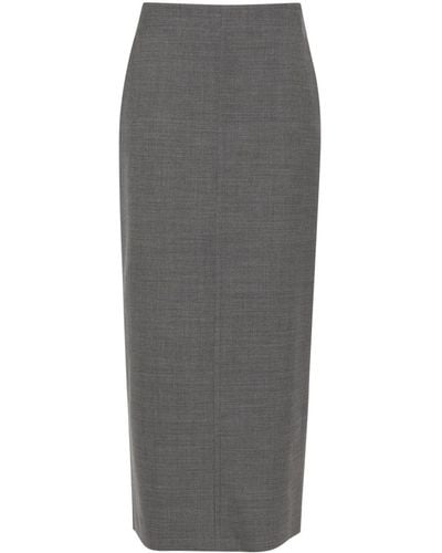 Philosophy Di Lorenzo Serafini High-waist Pencil Skirt - Grey