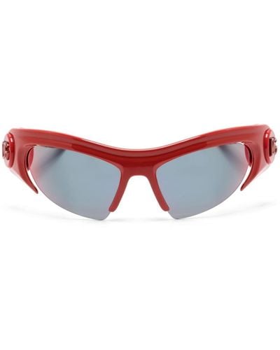 Dolce & Gabbana DG Toy Sonnenbrille im Biker-Look - Rot