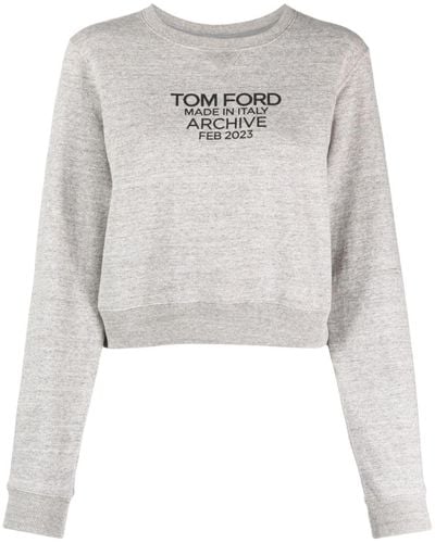 Tom Ford Sudadera con logo estampado - Blanco