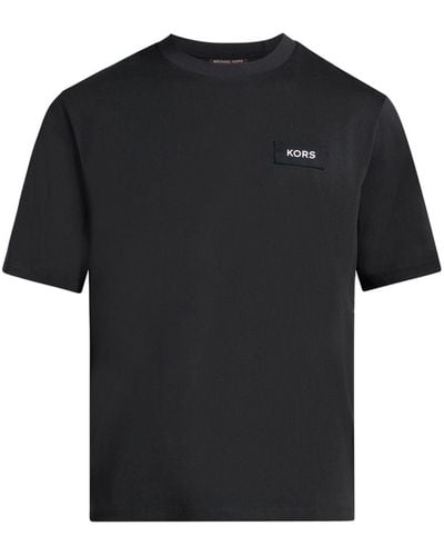 Michael Kors Graphic-print Cotton T-shirt - Black