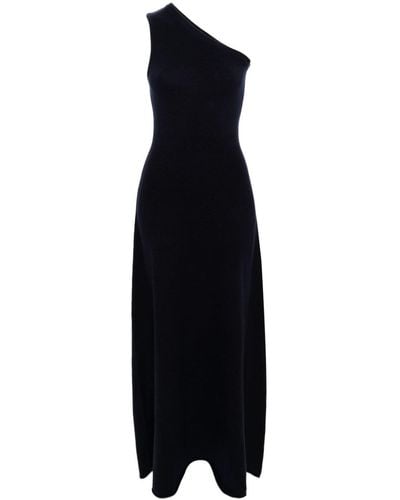 Extreme Cashmere One-shoulder Maxi Dress - Black