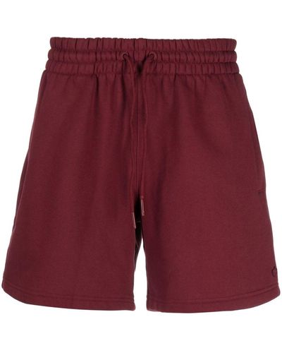 adidas Logo-appliqué Drawstring-waist Shorts - Red