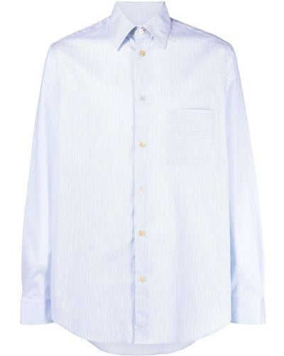 Paul Smith Striped Long Sleeves Shirt - Blue