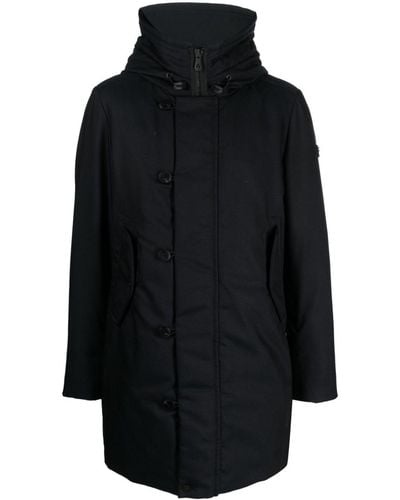 Peuterey Hooded Feather Down Parka - Black