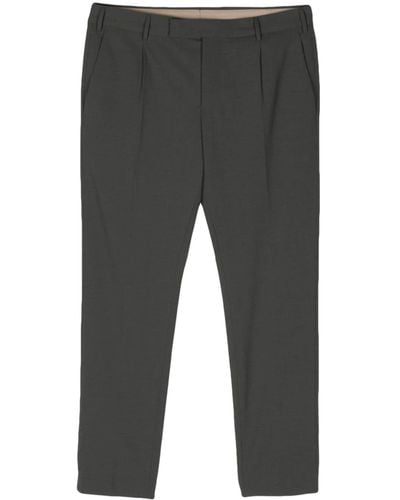 PT Torino Mid-rise Tailored Pants - Grey