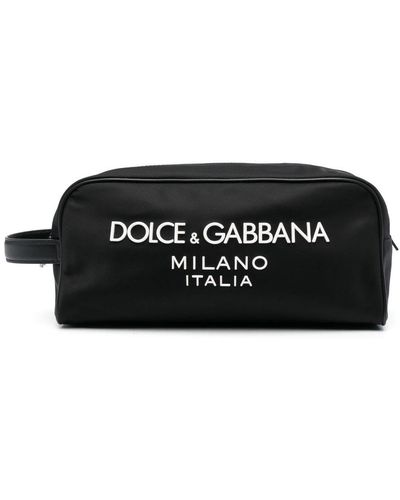 Dolce & Gabbana Trousse de toilette à logo imprimé - Noir