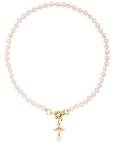 Vivienne Westwood Aleksa Faux-pearl Pendant Necklace - White