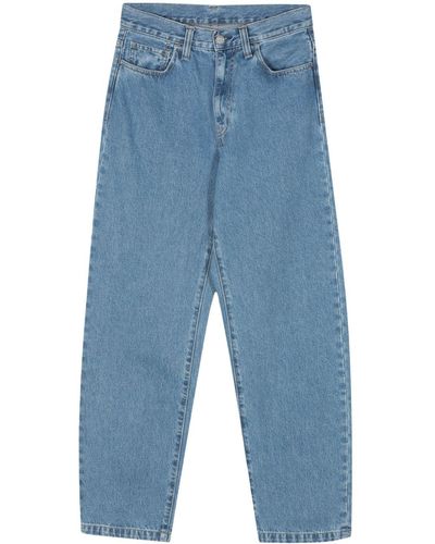 Carhartt Landon Mid Waist Jeans Met Toelopende Pijpen - Blauw