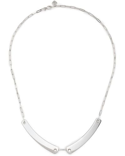 Nouvel Heritage 18kt White Gold Business Meeting Mood Diamond Necklace