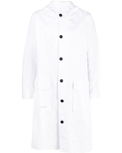 Societe Anonyme Hooded Cotton Coat - White