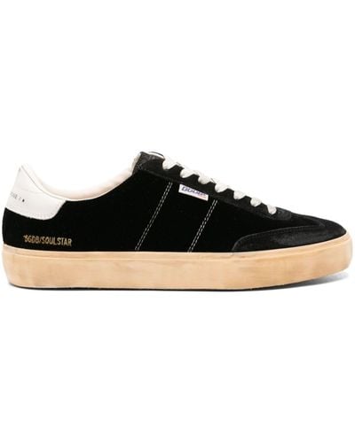 Golden Goose Soulstar Velvet Sneakers - Black