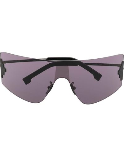 Marcelo Burlon Bolax Shield Sunglasses - Black