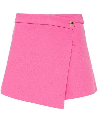 MSGM Mini-Hosenrock mit offenem Saum - Pink