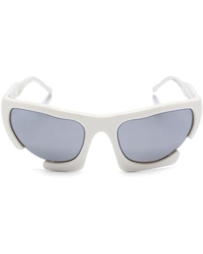 HELIOT EMIL Axially Biker-frame Sunglasses - White