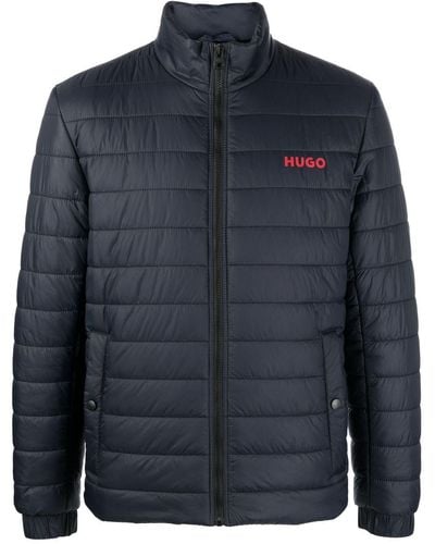HUGO Zipped Padded Jacket - Blue