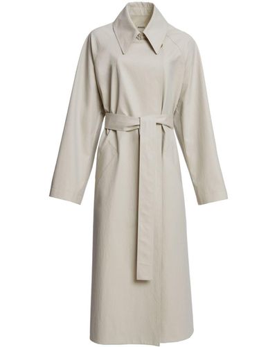 Khaite The Minnie Belted Coat - White