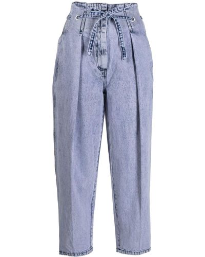 3.1 Phillip Lim Tie-fastening Tapered Jeans - Blue