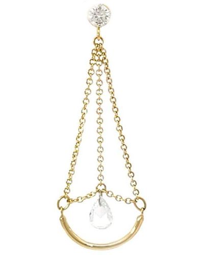 The Alkemistry 18kt Yellow Gold Suncatcher Sunset Pendulum Diamond Earring - Metallic