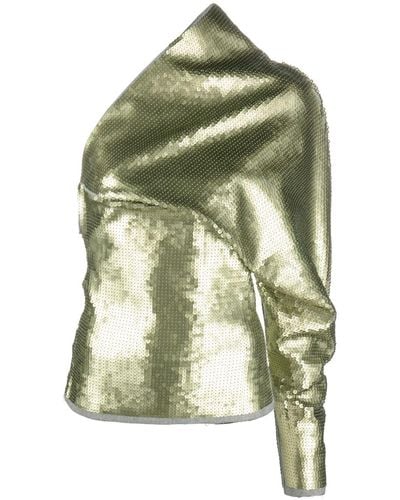 Rick Owens Luxor Sequin-embellished Top - Green