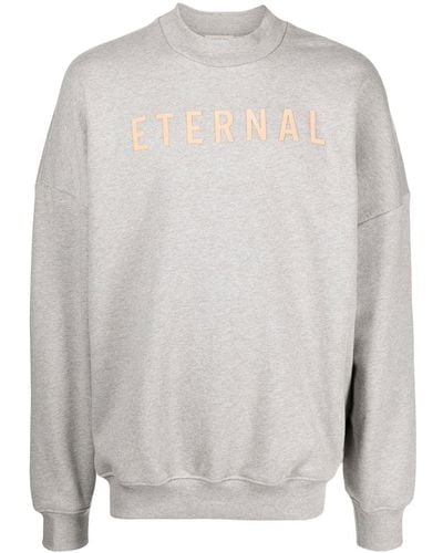 Fear Of God Eternal Slogan-print Sweatshirt - White