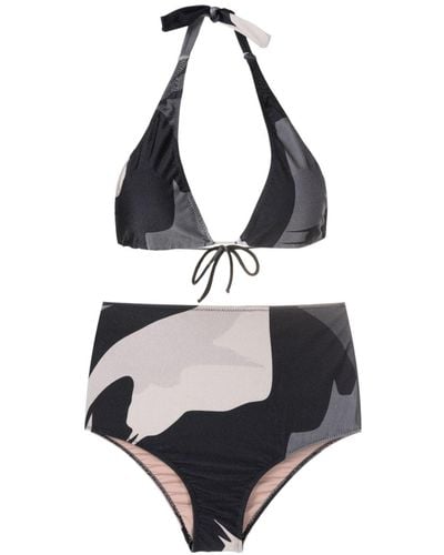 Adriana Degreas Graphic-print Stretch-design Bikini - Black