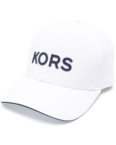 Michael Kors Logo-appliqué Ripstop Hat - White