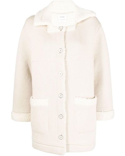 Barrie Cashmere-alpaca Buttoned Coat - White