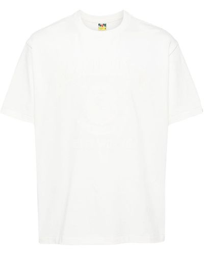 A Bathing Ape T-Shirt mit Logo-Print - Weiß