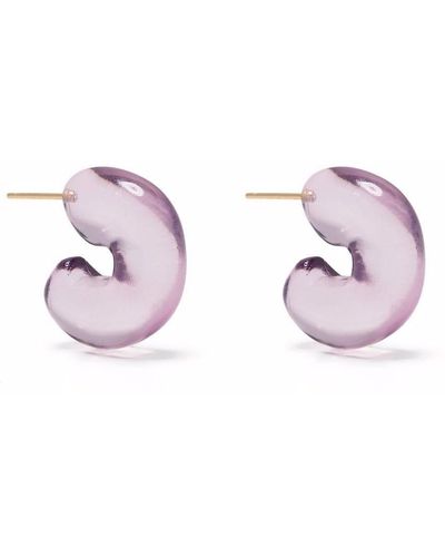 Rejina Pyo Volume Hoops Earrings - Purple
