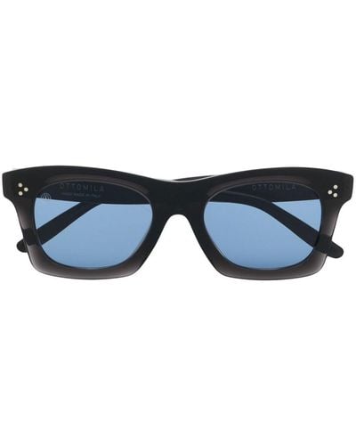 Retrosuperfuture Martini Tuxedo Square-frame Sunglasses - Blue