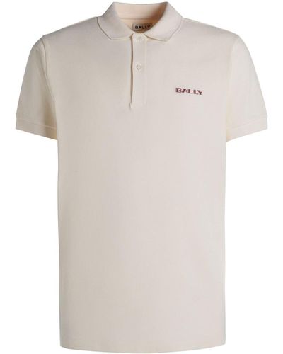 Bally Poloshirt mit Logo-Stickerei - Weiß