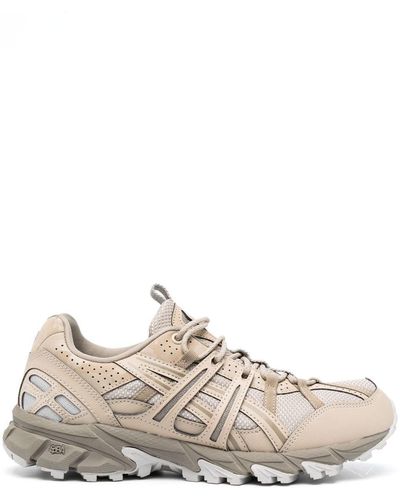 Asics Panelled Low-top Trainers - Natural